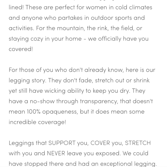 New Silver Icing Altitude Fleece Lined Leggings 12 inch rise - Picture 5 of 5